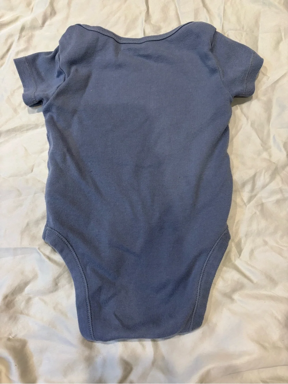 Old Navy Blue 'Little Buddy' Short-Sleeve Bodysuit with Bee & Worm